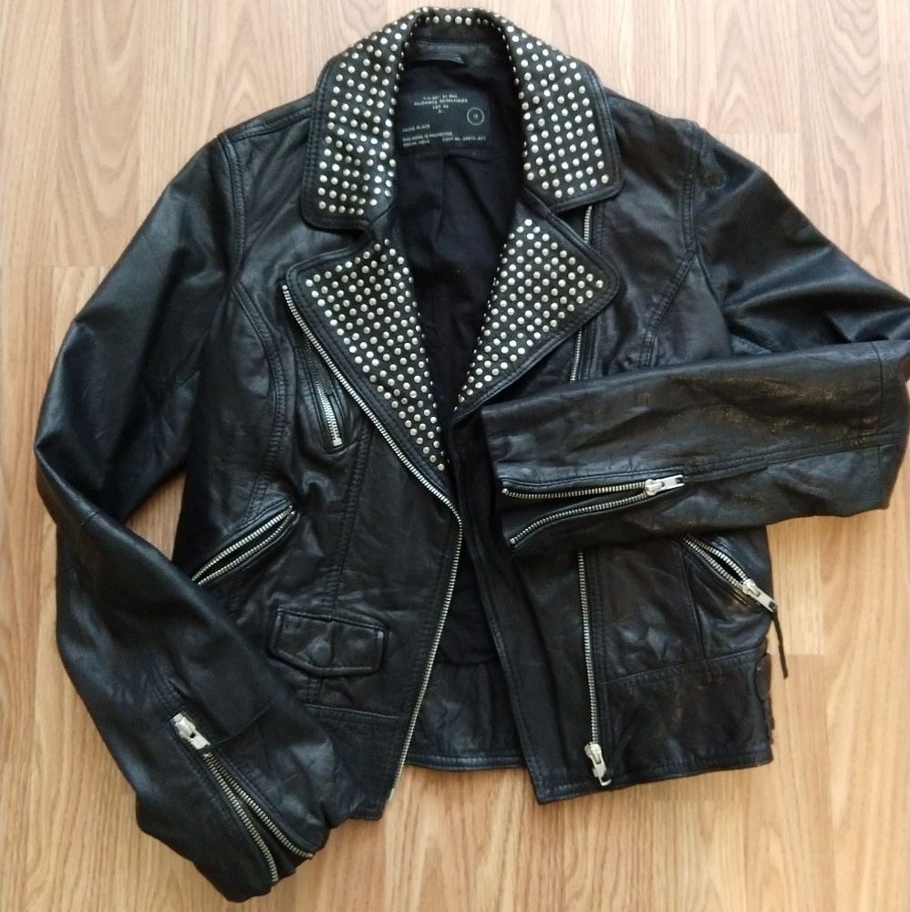 ALLSAINTS leather Rocher jacket